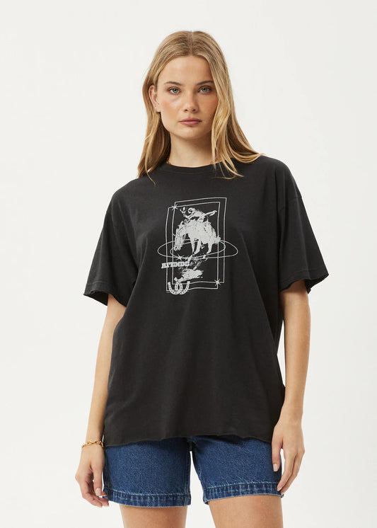 Rodeo - Oversized Hemp T-Shirt - Stone Black