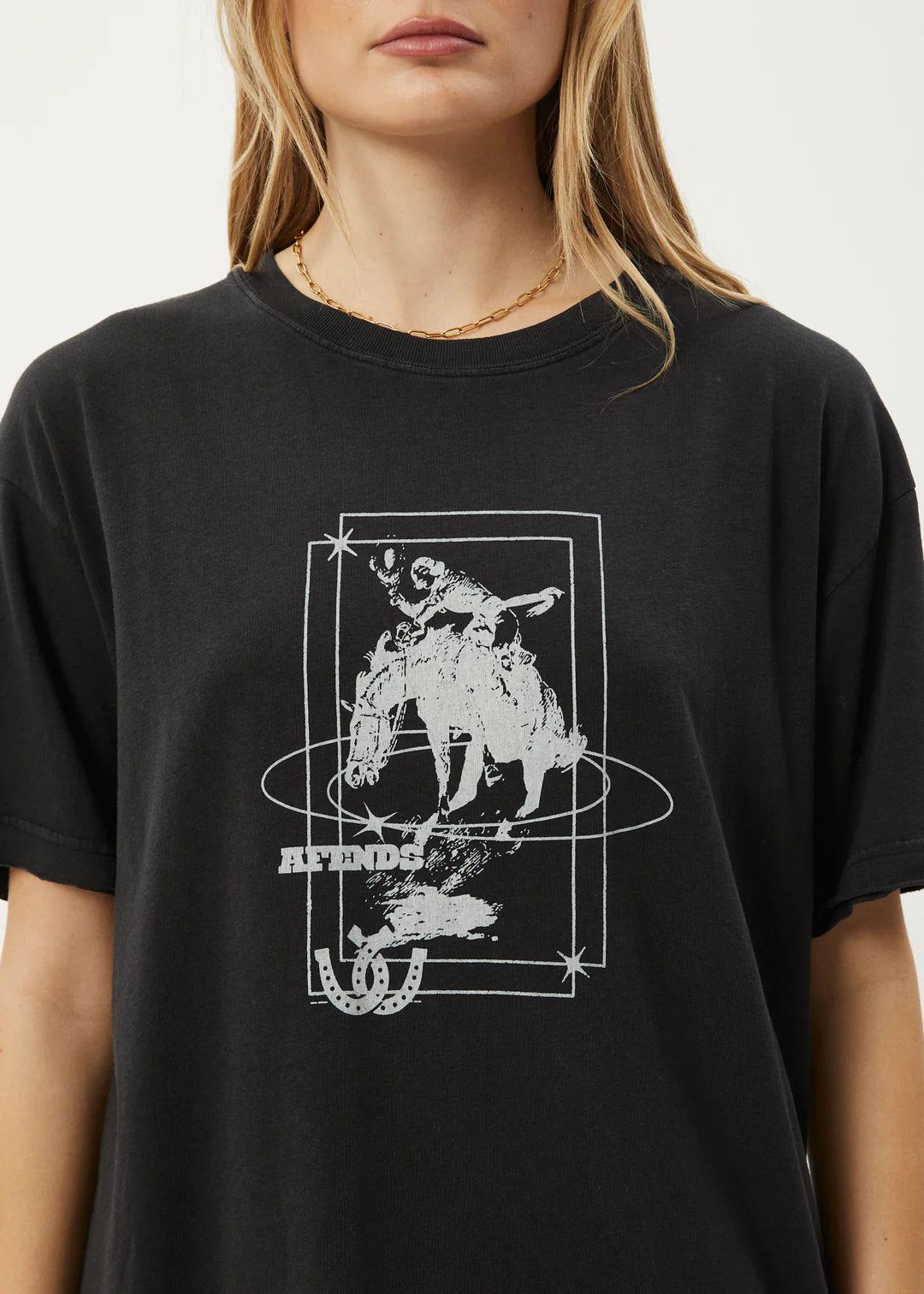 Rodeo - Oversized Hemp T-Shirt - Stone Black
