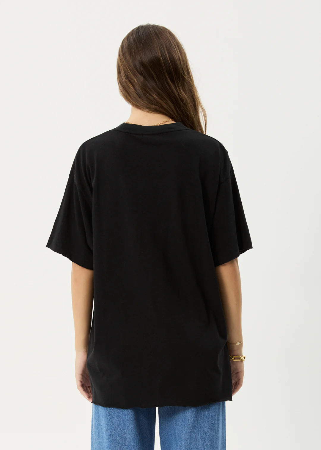 Wildflower - Hemp Oversized Tee - Black