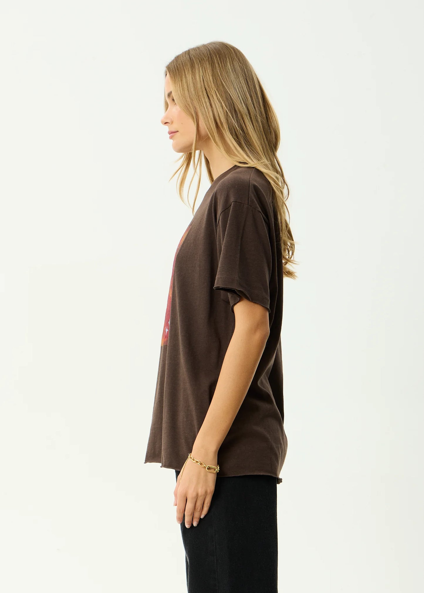 Dark Heaven Oversized Tee - Coffee