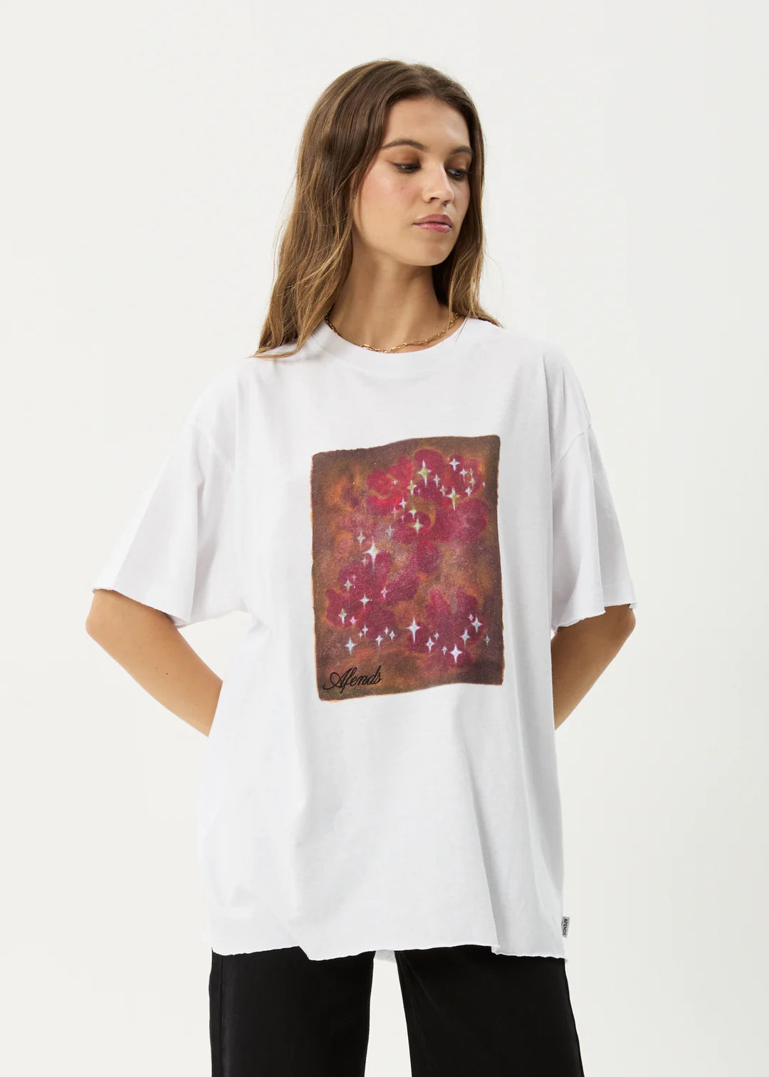Dark Heaven - Hemp Oversized Tee - White