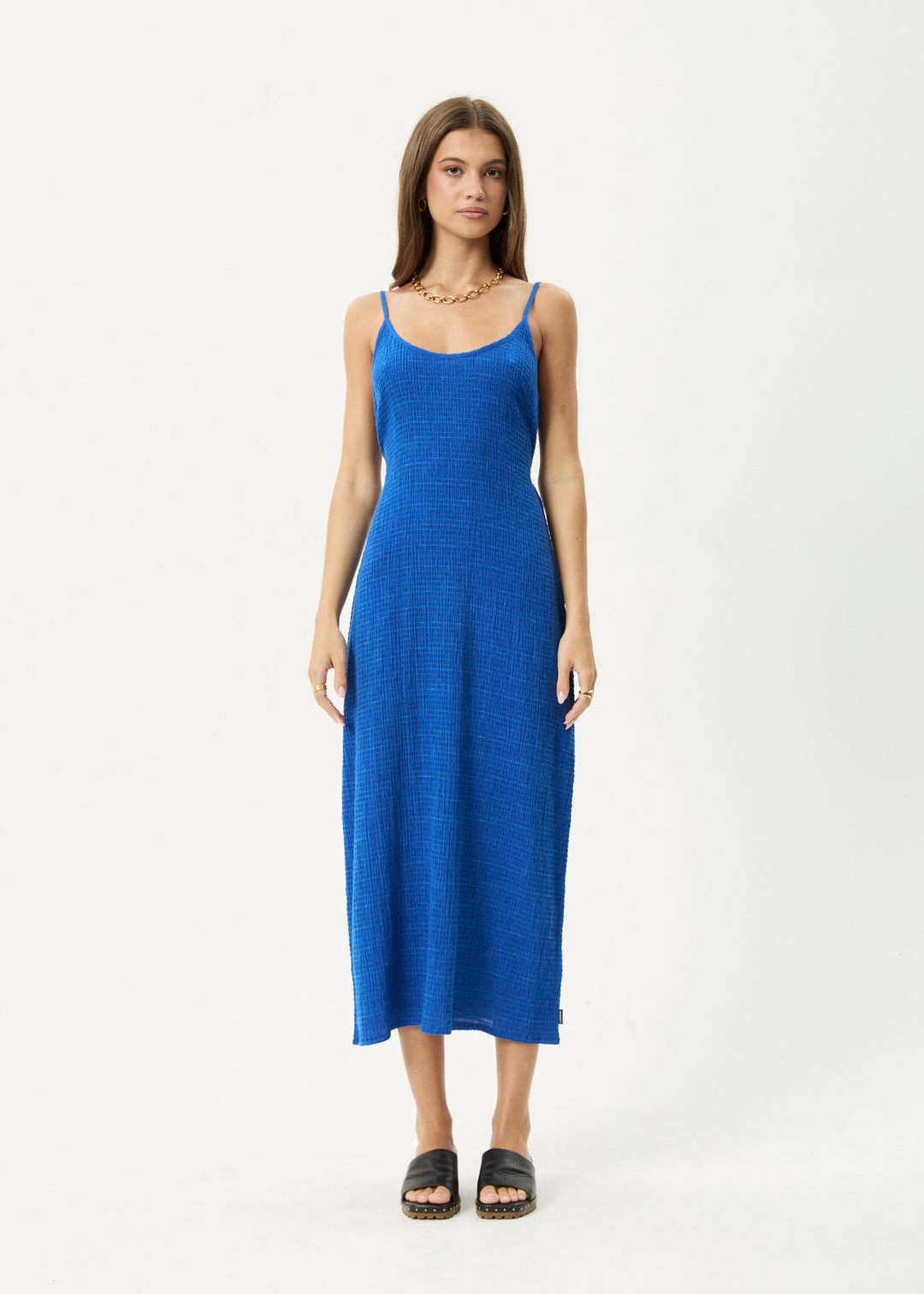 Marina Rumi - Seersucker Maxi Dress