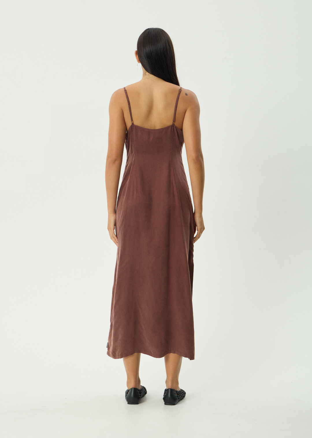 Valley - Cupro Midi Dress - Hazelnut