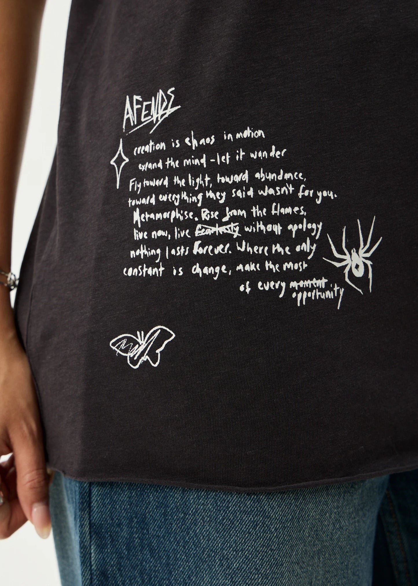 Rise - Oversized Tee - Stone Black