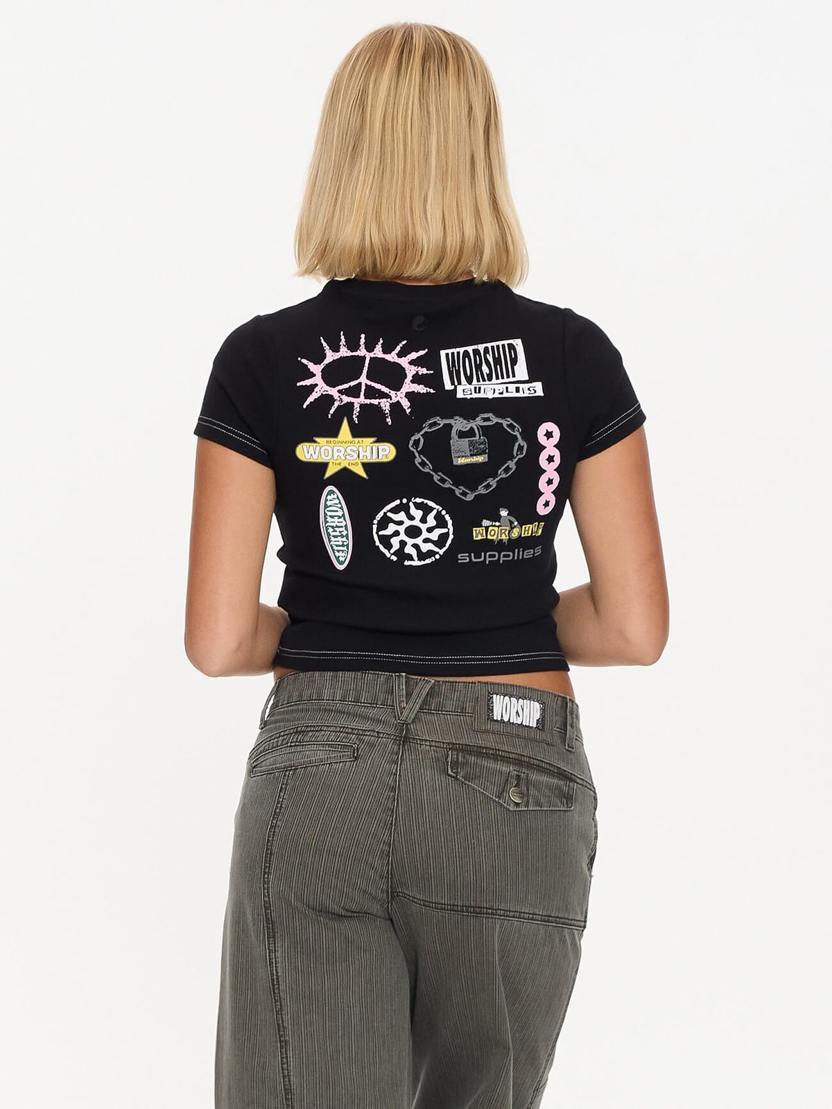 Logo Fever Slim Fit Tee - Black