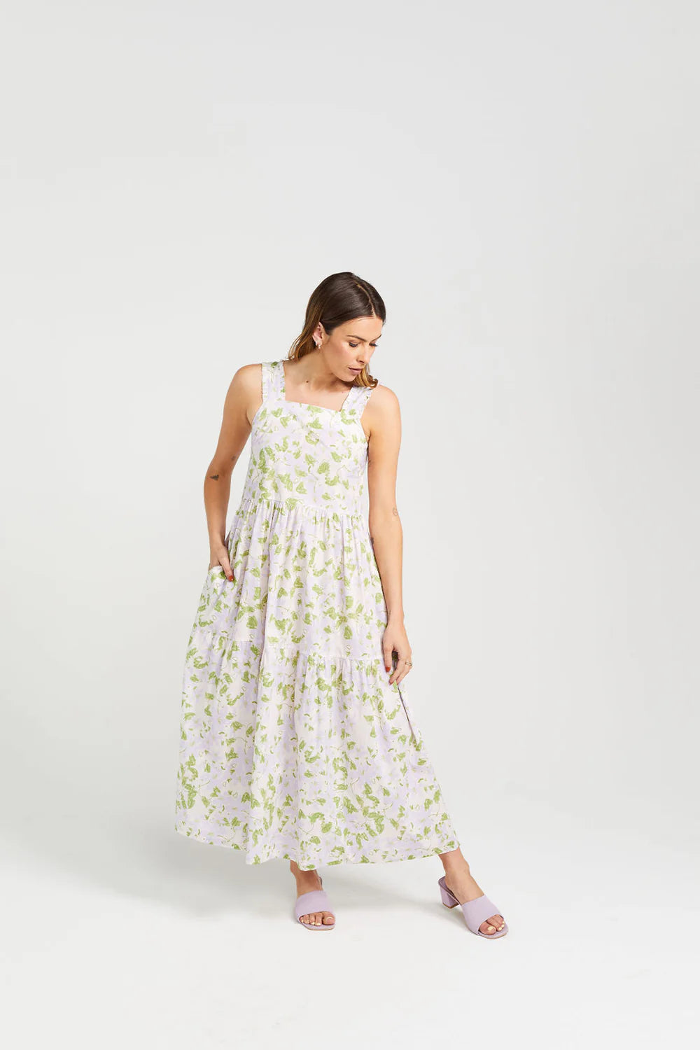 Ziggy Zag Dress - Painted Garden
