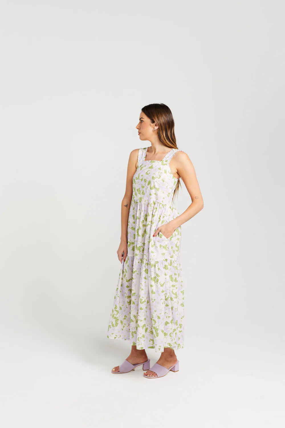 Ziggy Zag Dress - Painted Garden