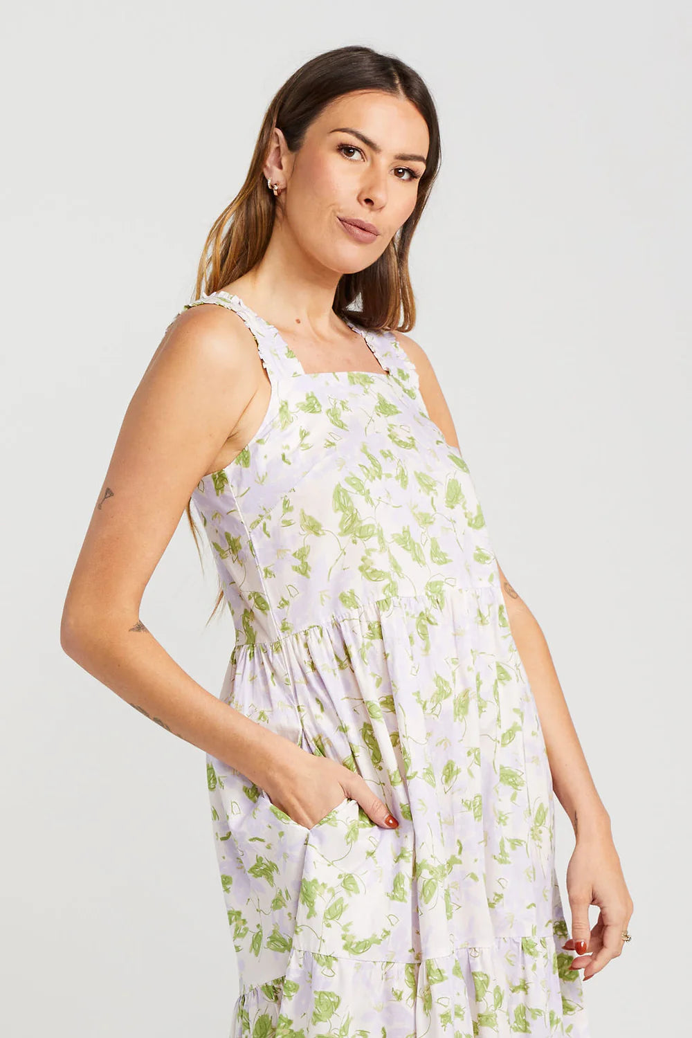 Ziggy Zag Dress - Painted Garden