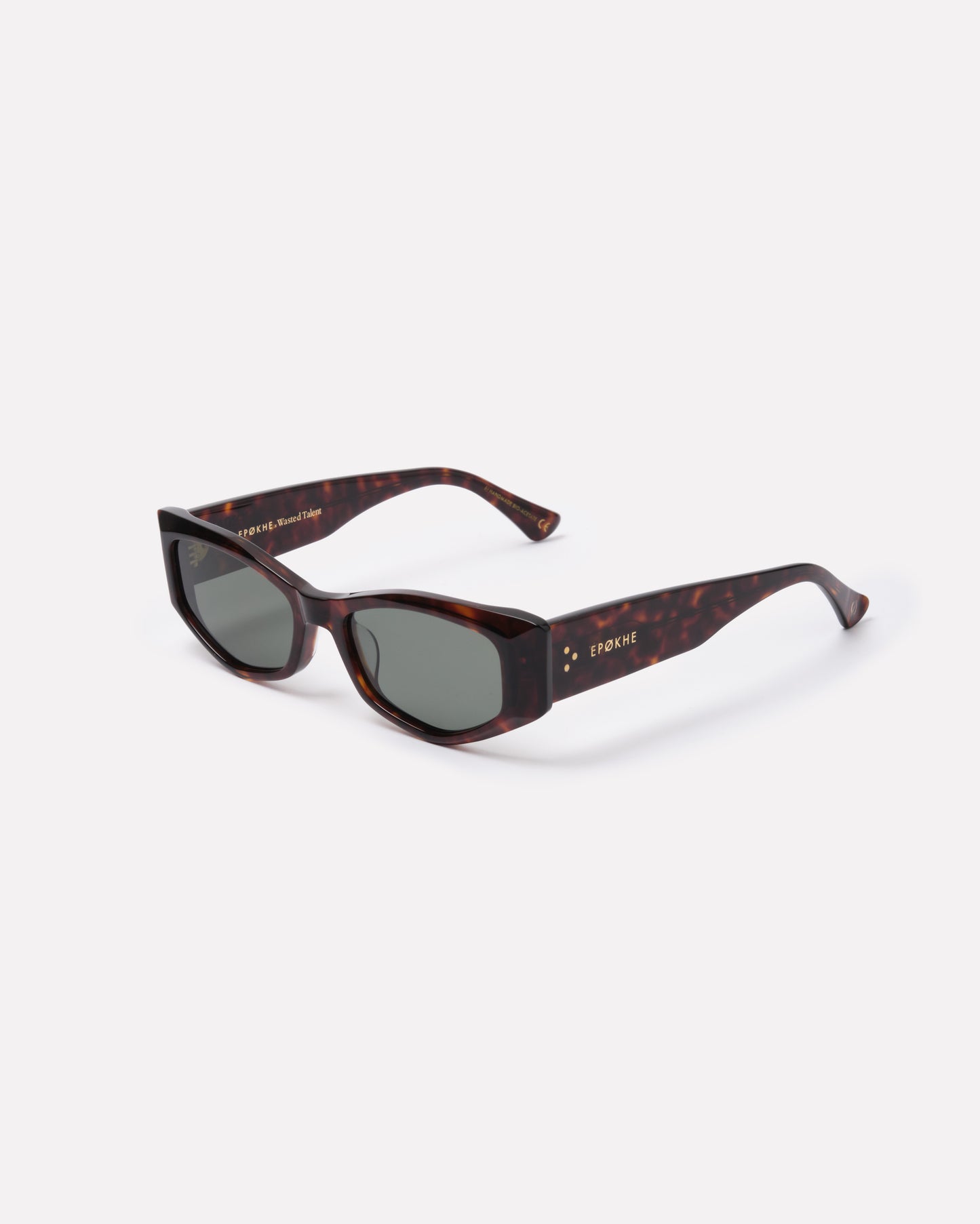 Guilty x Wasted Talent - Dark Tortoise Polished / Green Polarized