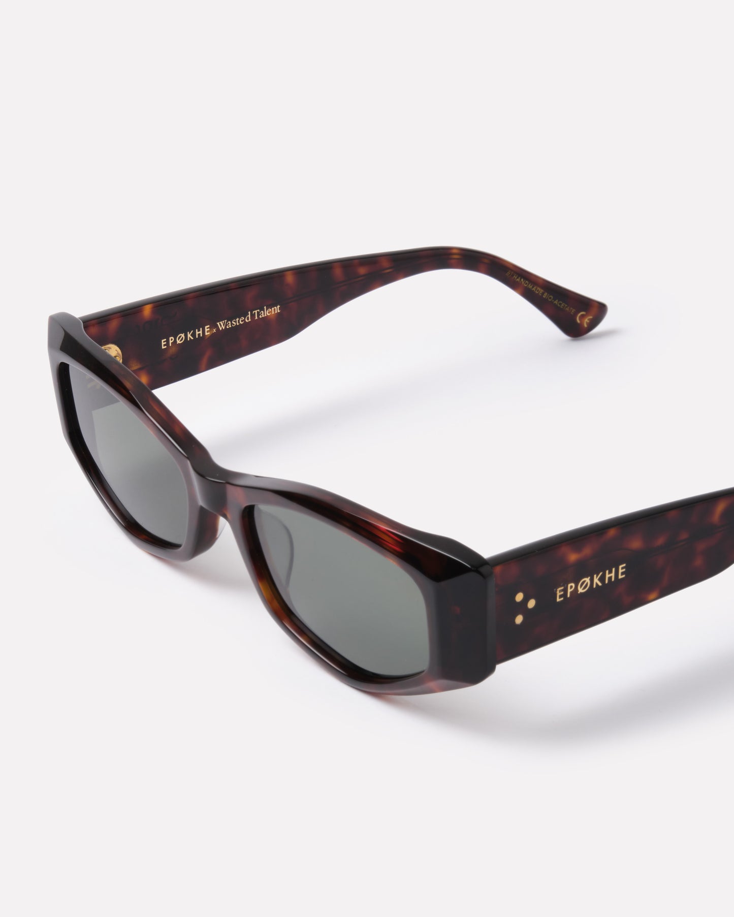 Guilty x Wasted Talent - Dark Tortoise Polished / Green Polarized