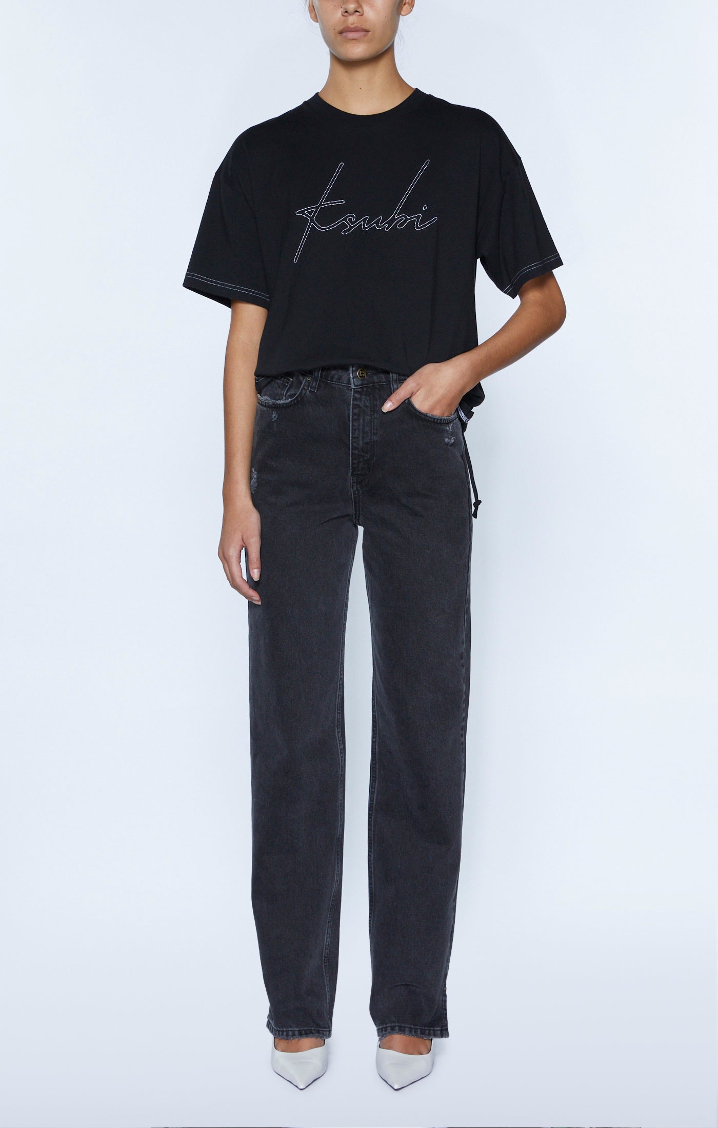 Script Oh G SS Tee - Black
