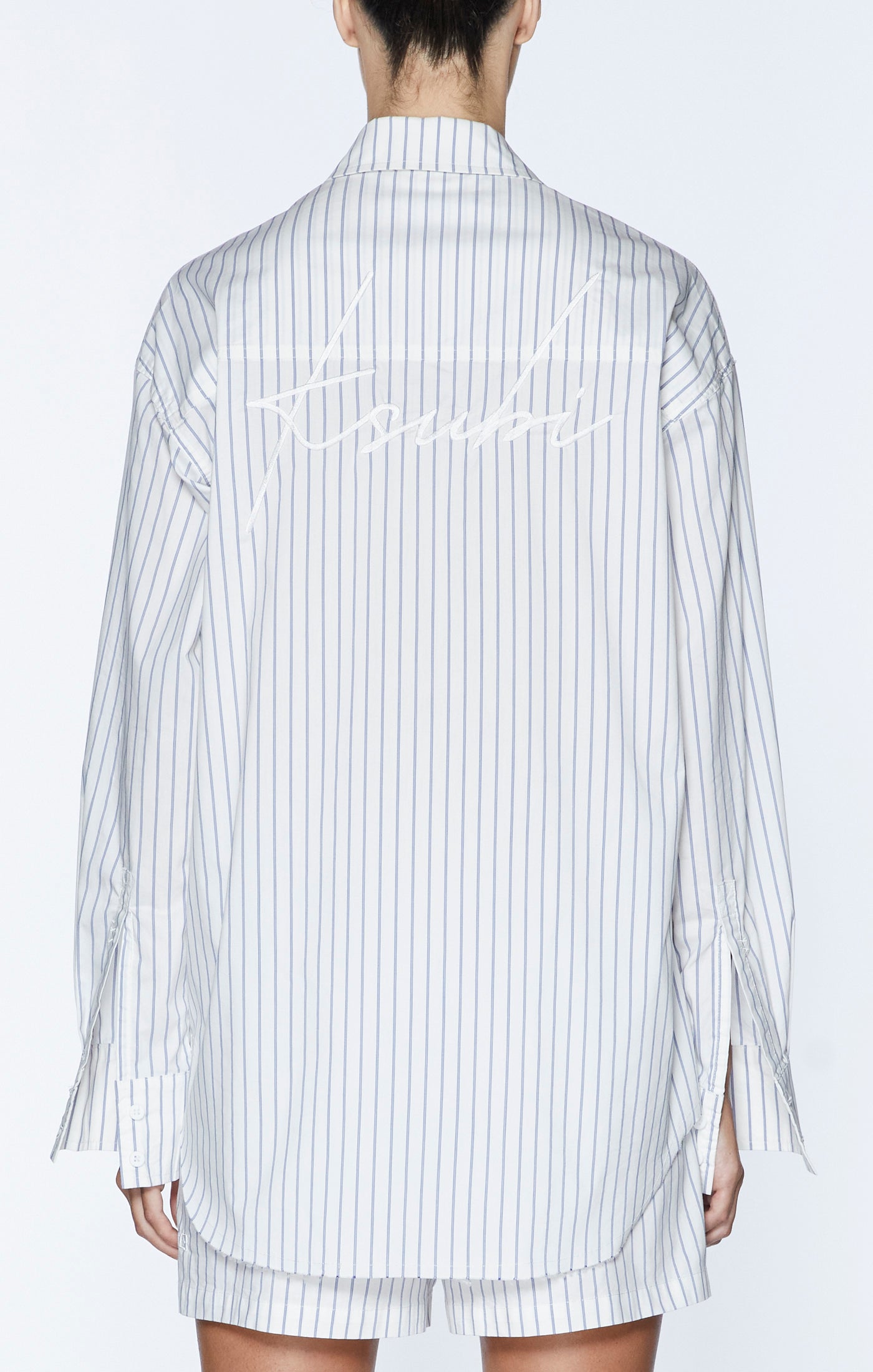 Oversized Shirt - Blue Stripe