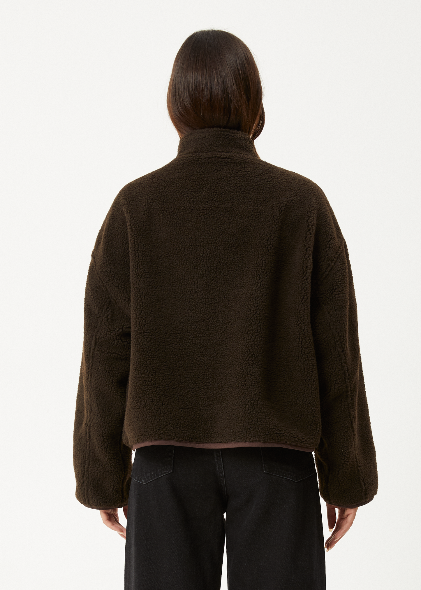 Berlin - Reversible Polar Fleece Jacket - Coffee
