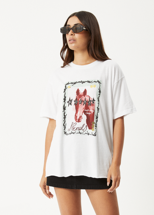 Horsegirl - Oversized Tee - White