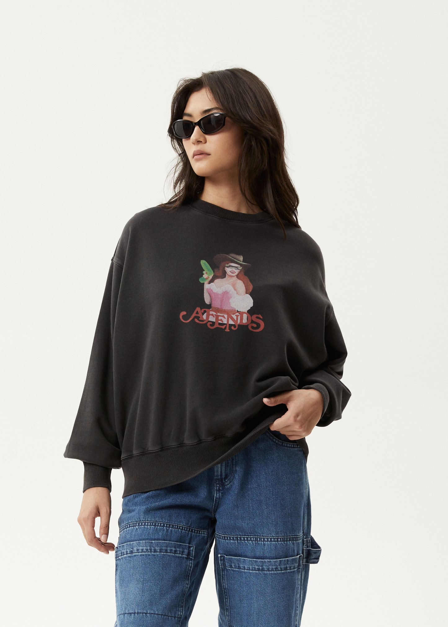 Worlds Above - Crew Neck - Charcoal