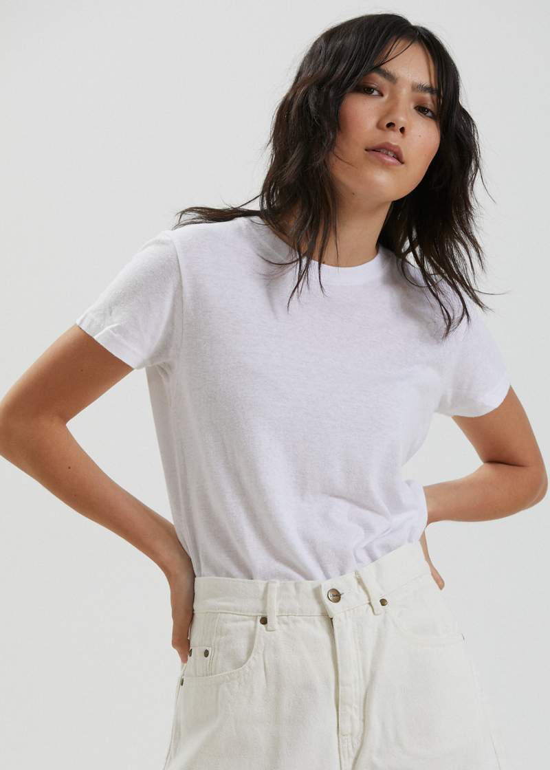 Hemp Basics - Standard Fit Tee - White