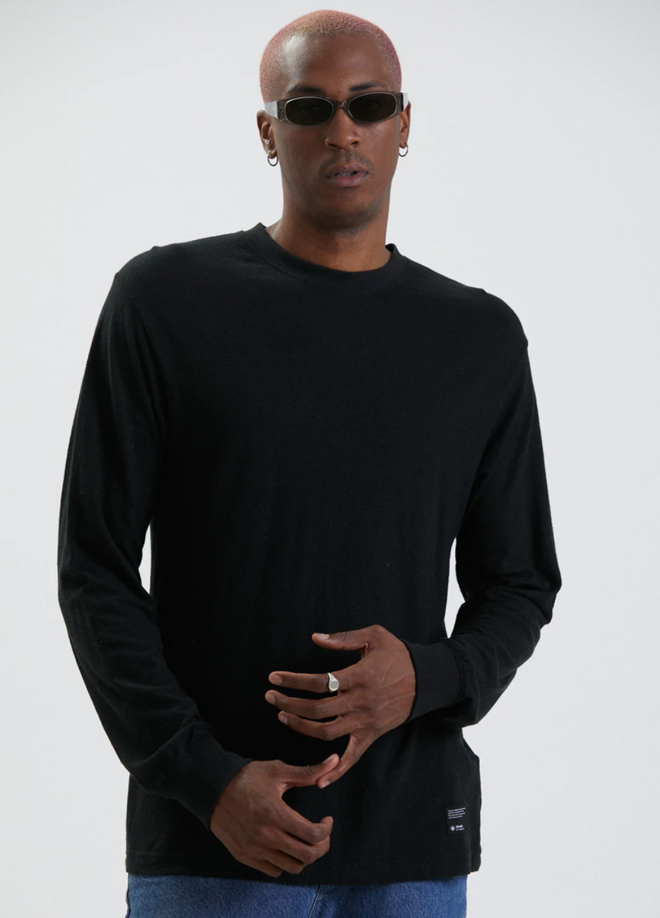 Essential Hemp Long Sleeve - Black