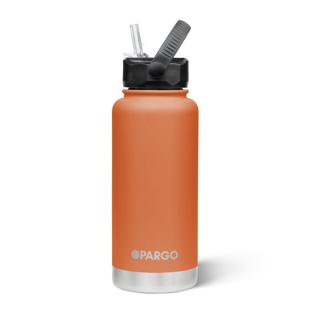 950mL Insulated Bottle - Straw Lid - Outback Red