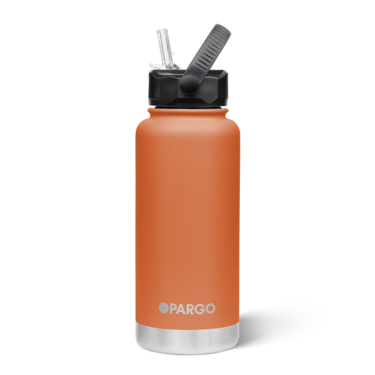 950mL Insulated Bottle - Straw Lid - Outback Red