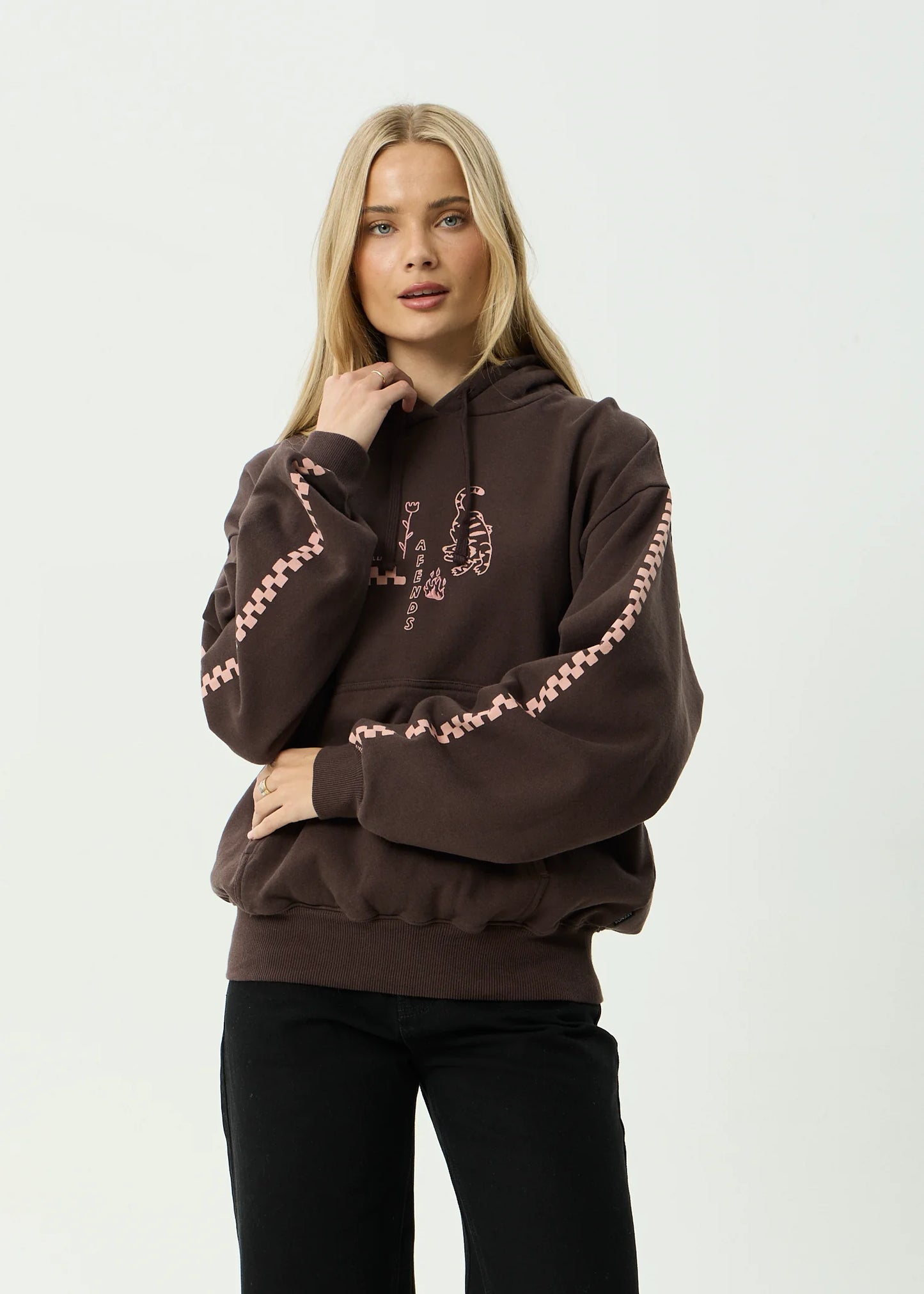 Reality Check - Boxy Pull On Hood - Coffee
