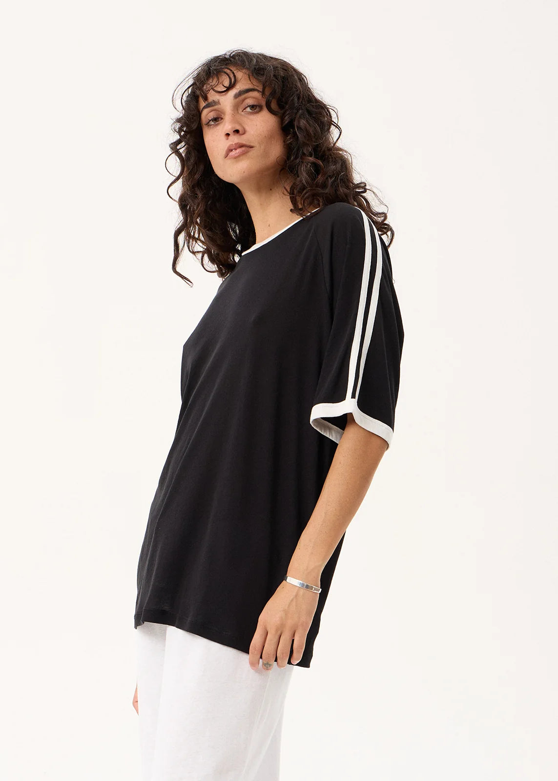 Smokeshow Oversized Raglan Tee - Black
