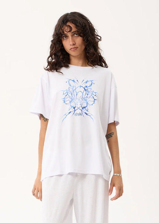 Nocturnal Recycled Oversized Tee - White