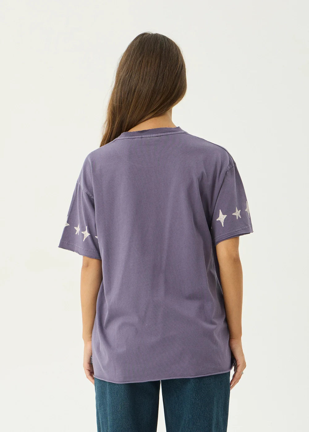 Raven Oversized Tee - Vintage Aubergine