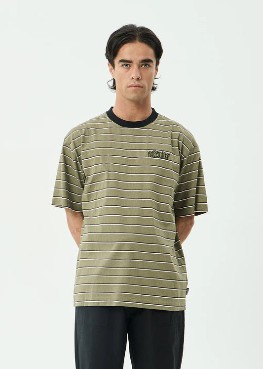 Altitude - Boxy Tee - Stone Stripe