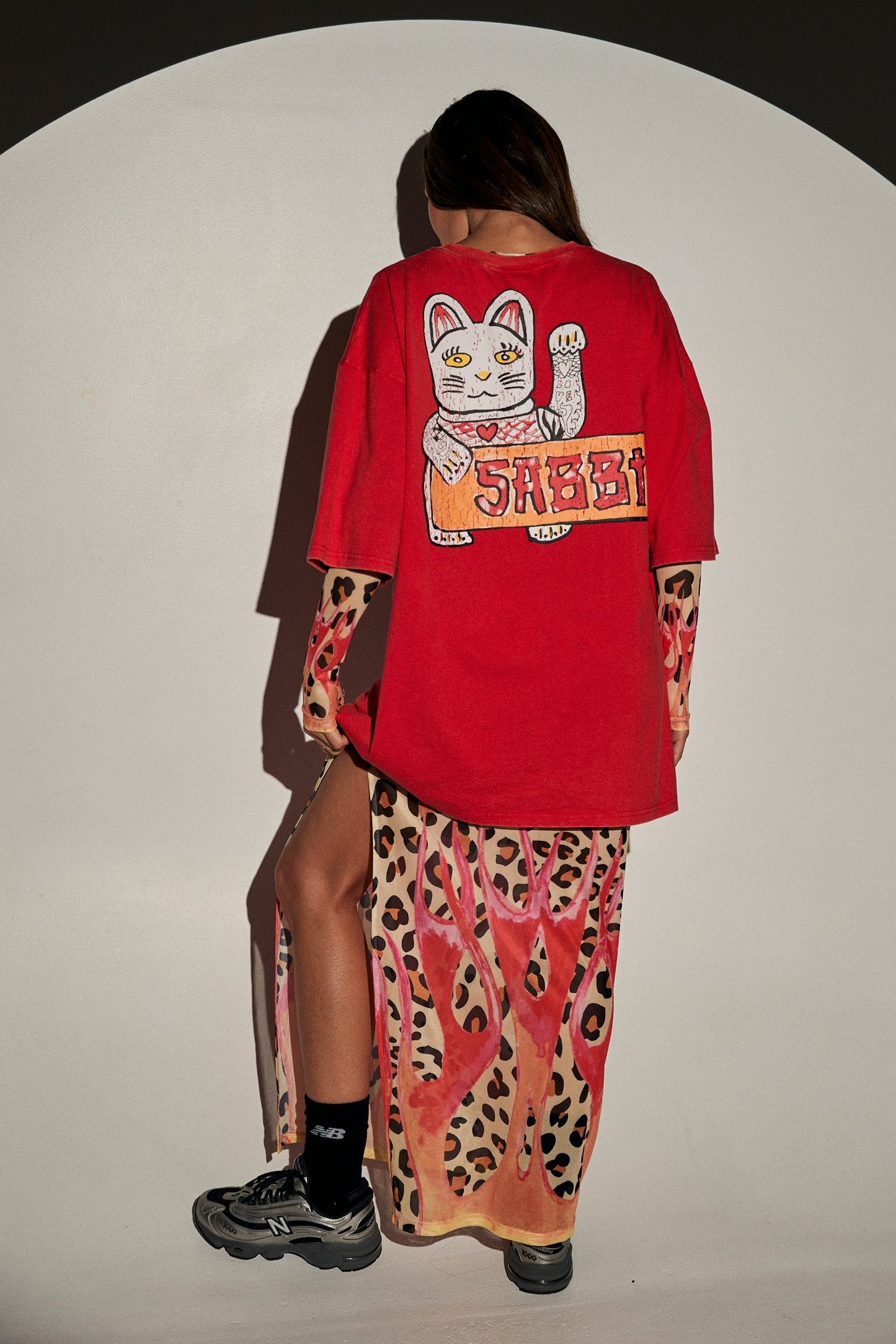 The Very Oversized Numero Uno Tee - Red