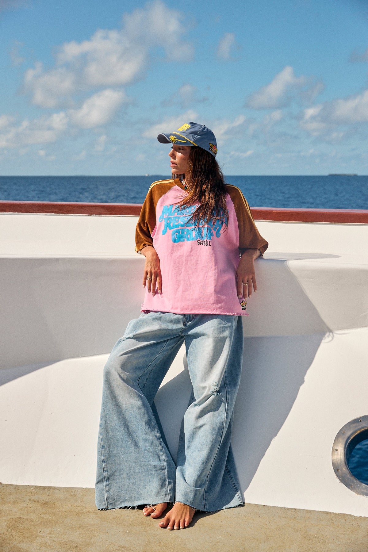 Sabbi Margie Research Group Tee - Pink - NZ | Everyone’s Store Raglan