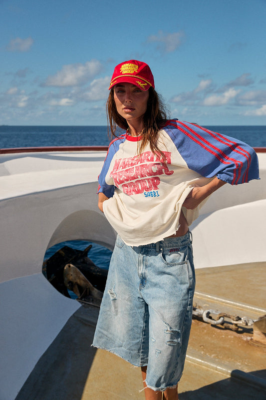 Sabbi Margie Research Group Tee - Royal - NZ | Everyone’s Store Raglan