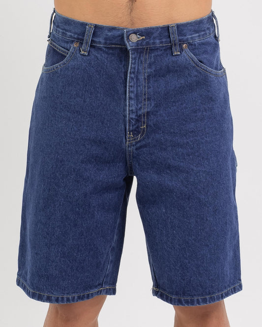 Relaxed Fit 11" Carpenter Denim Short - Stone Washed Indigo