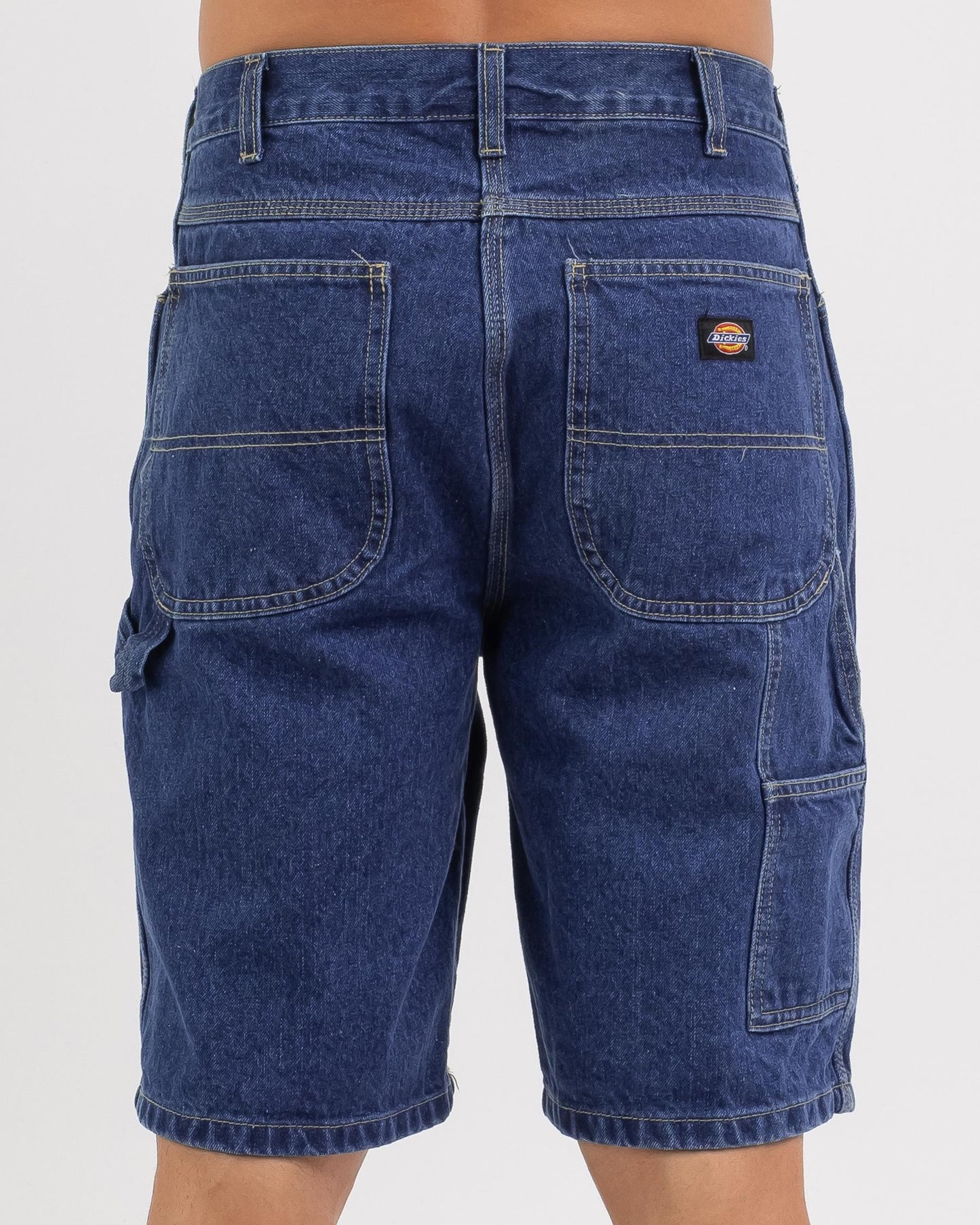 Relaxed Fit 11" Carpenter Denim Short - Stone Washed Indigo