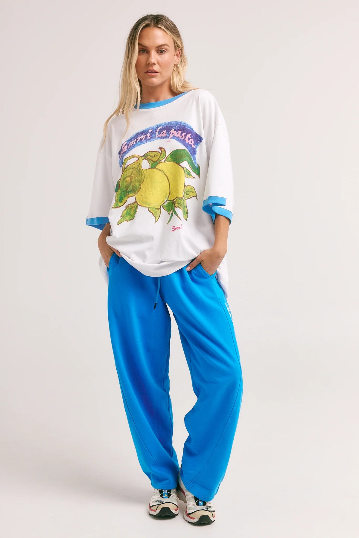 Feed Me Pasta Tee - White