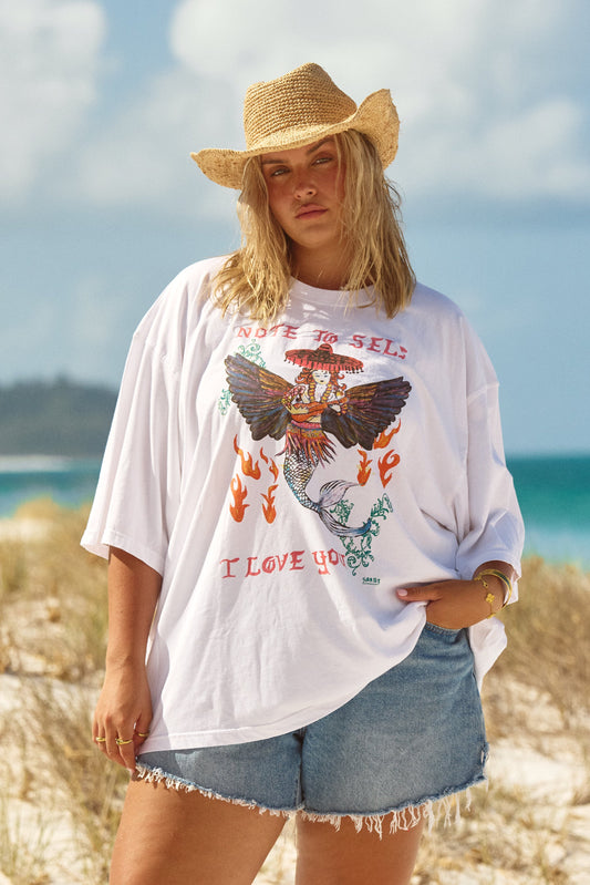 Note To Self Tee - White
