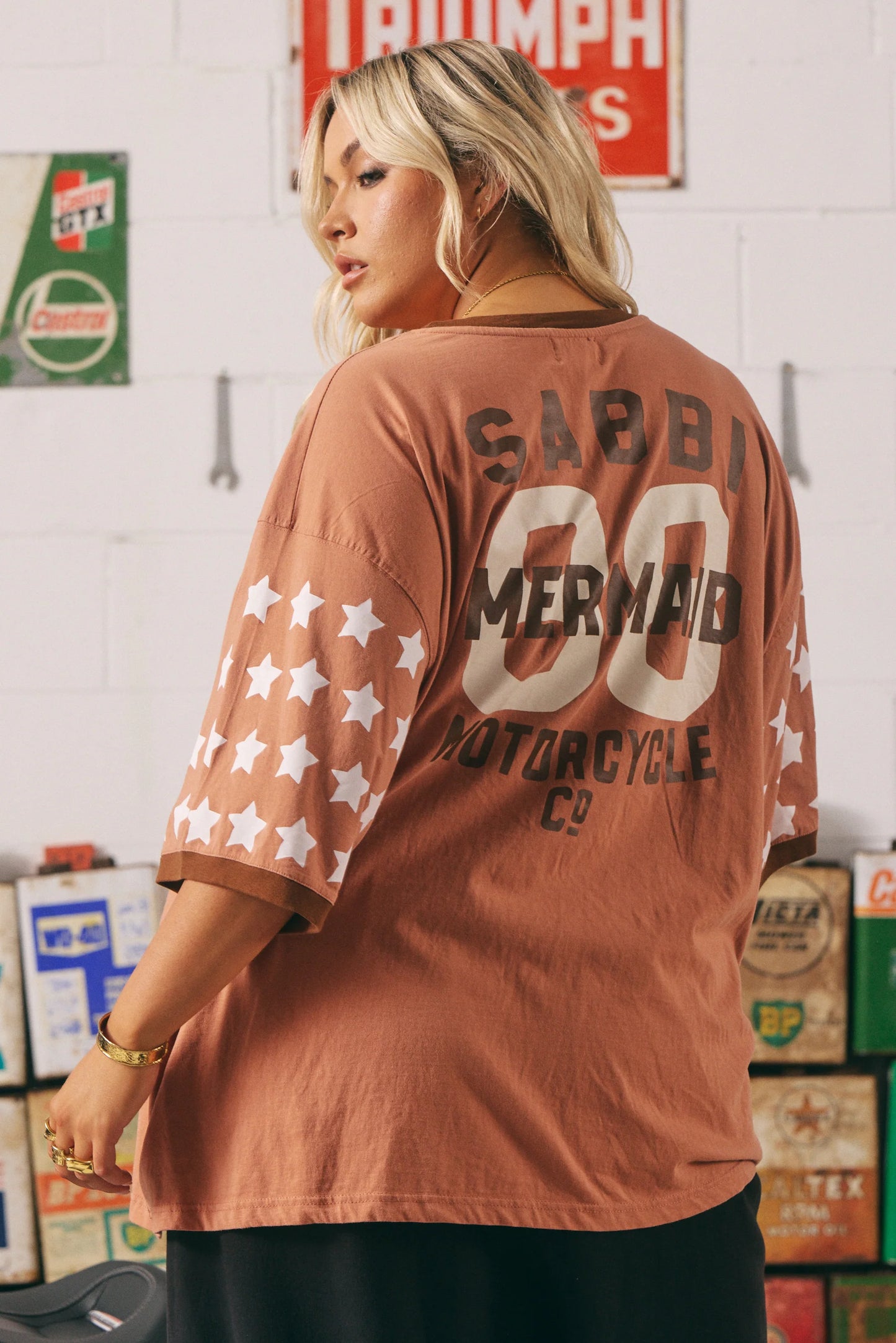 The Very Oversized Vintage Dream Big Brenda Tee - Clay
