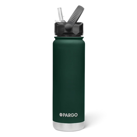 750ml Pargo Bottle - Straw Lid - Forest Green