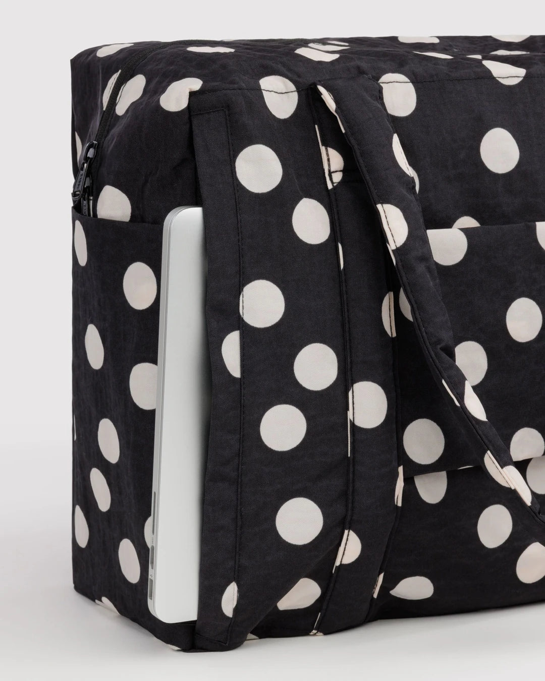 Cloud Carry-on - Black and Cream Polka Dot