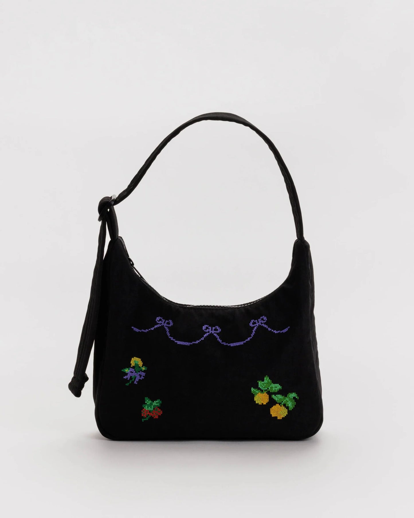 Mini Nylon Shoulder Bag - Cross Stitch