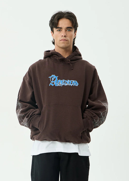 Labyrinth - Boxy Pull On Hood - Washed Coffee