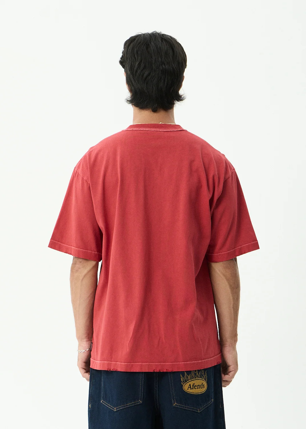 Growth Recycled Heavyweight Boxy Tee - Vintage Cherry