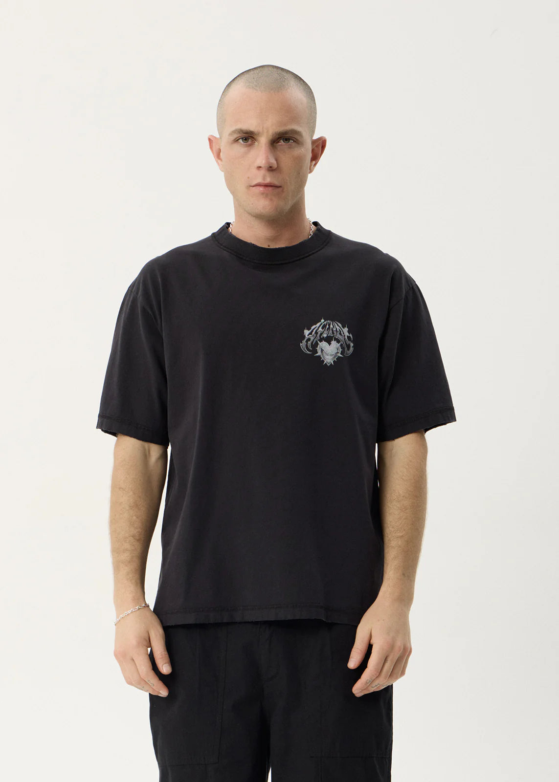 Scorpius - Heavyweight Boxy Tee - Stone Black