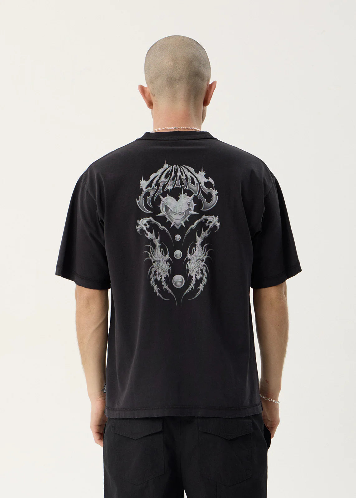 Scorpius - Heavyweight Boxy Tee - Stone Black