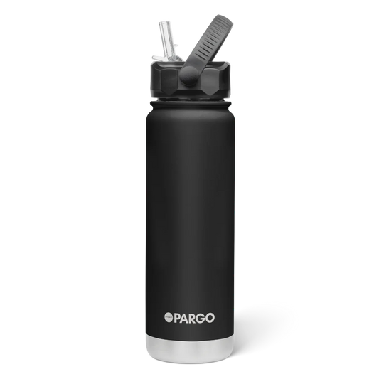 750ml Pargo Bottle - Straw Lid - Midnight Black