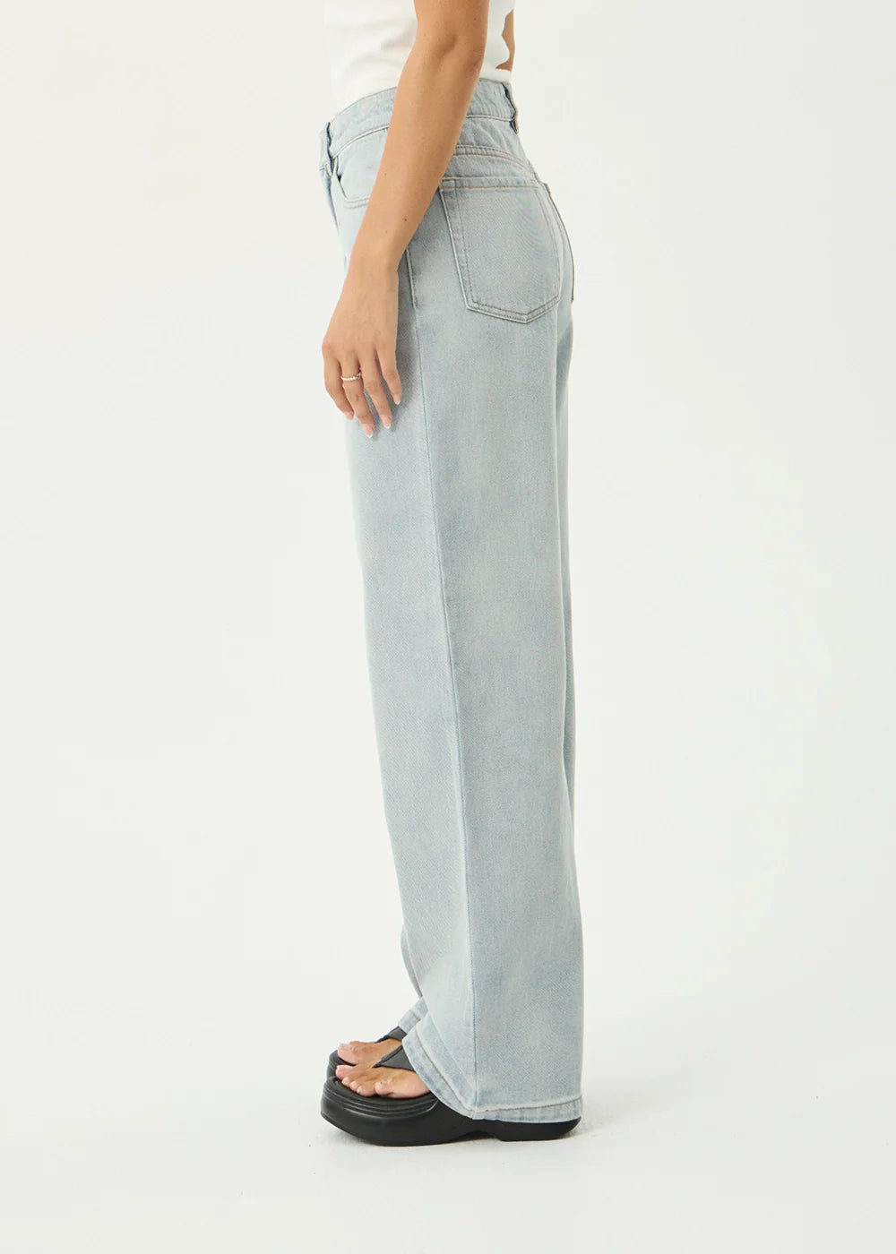Bella - Wide Leg Jean - Stone Blue