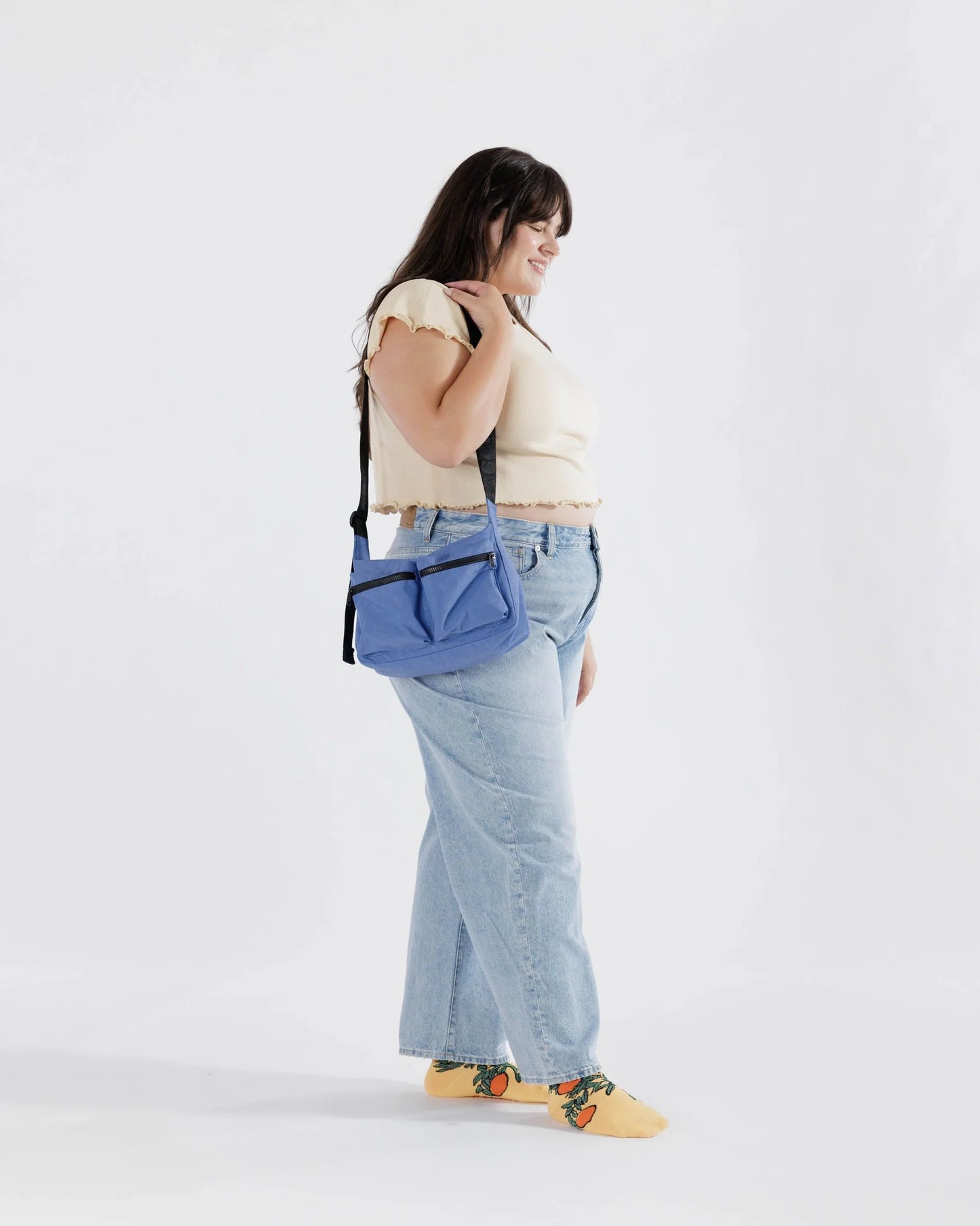 Medium Cargo Crossbody - Pansy Blue