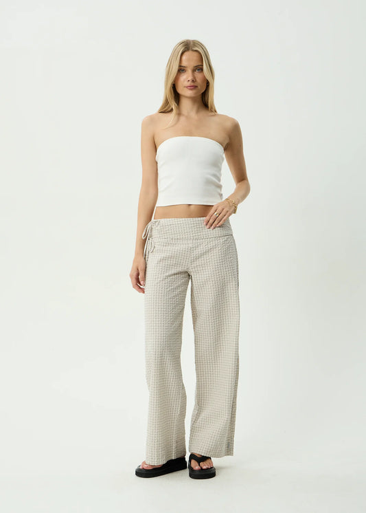 Sofia Wide Leg Pant - Reverb Moonbeam Check