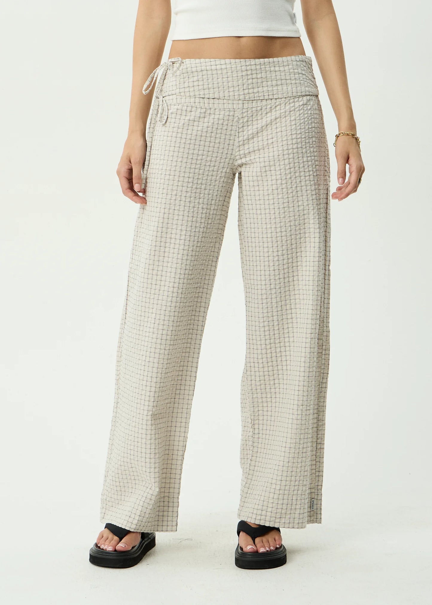 Sofia Wide Leg Pant - Reverb Moonbeam Check
