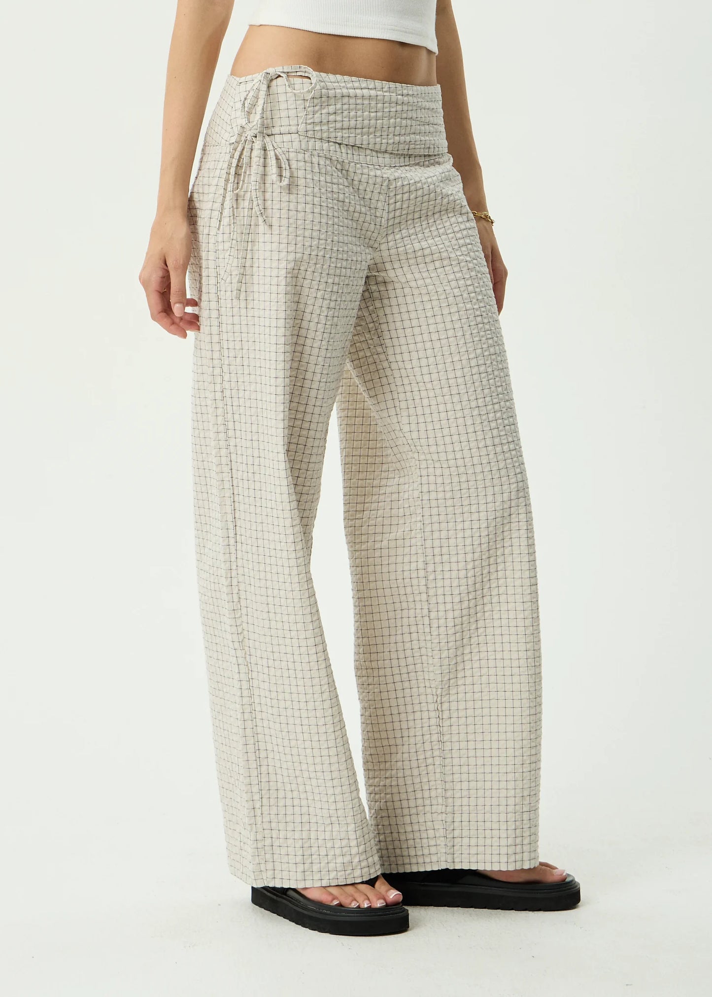 Sofia Wide Leg Pant - Reverb Moonbeam Check