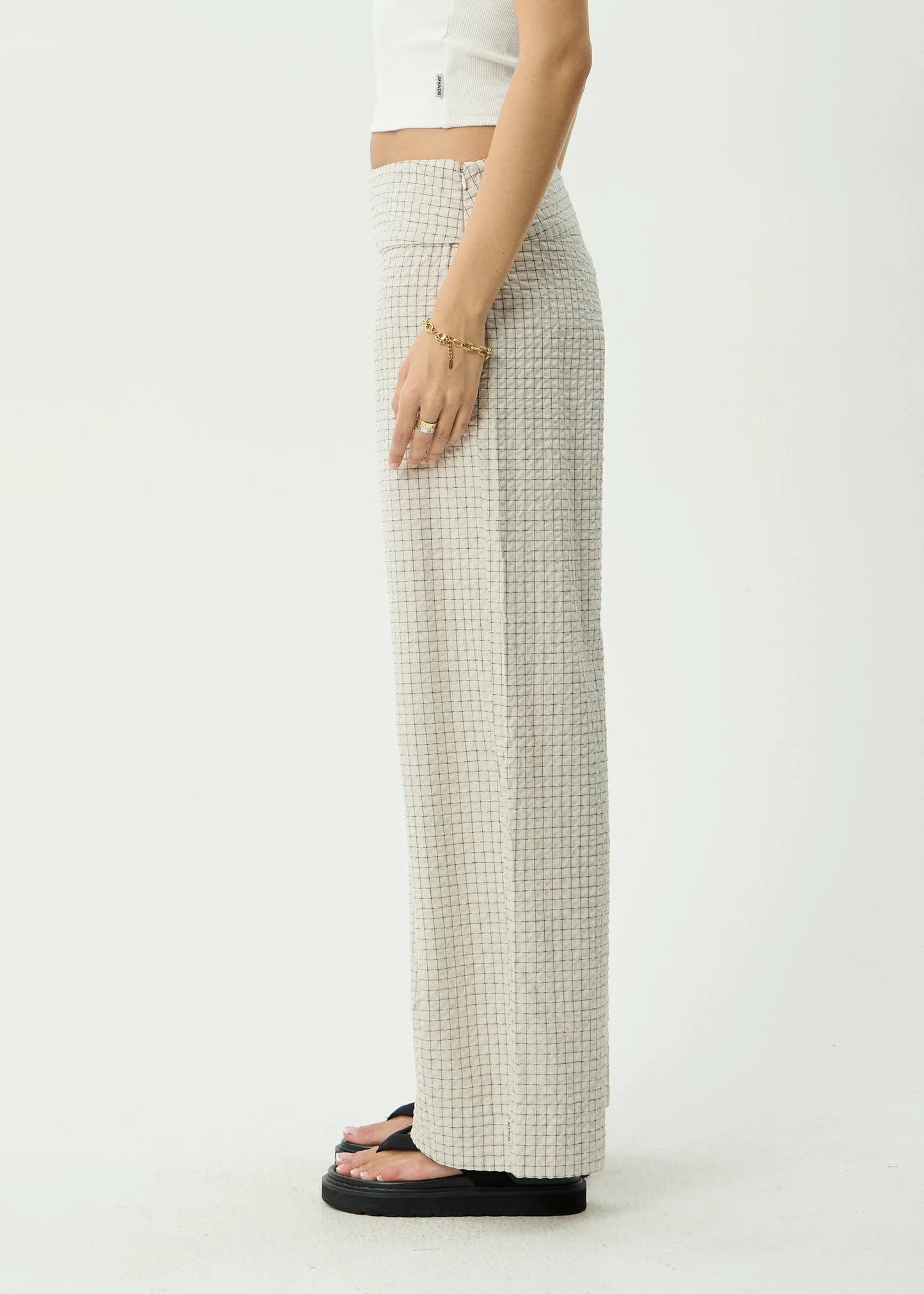 Sofia Wide Leg Pant - Reverb Moonbeam Check